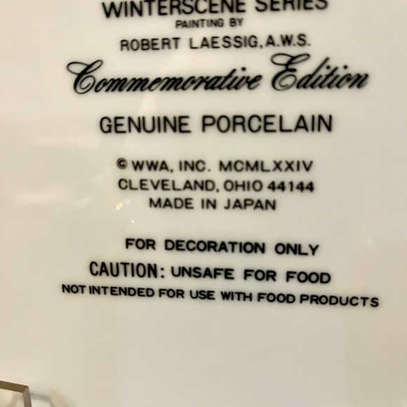 Winterscene Series Commemorative Edition 1974 - Picture 4 of 4